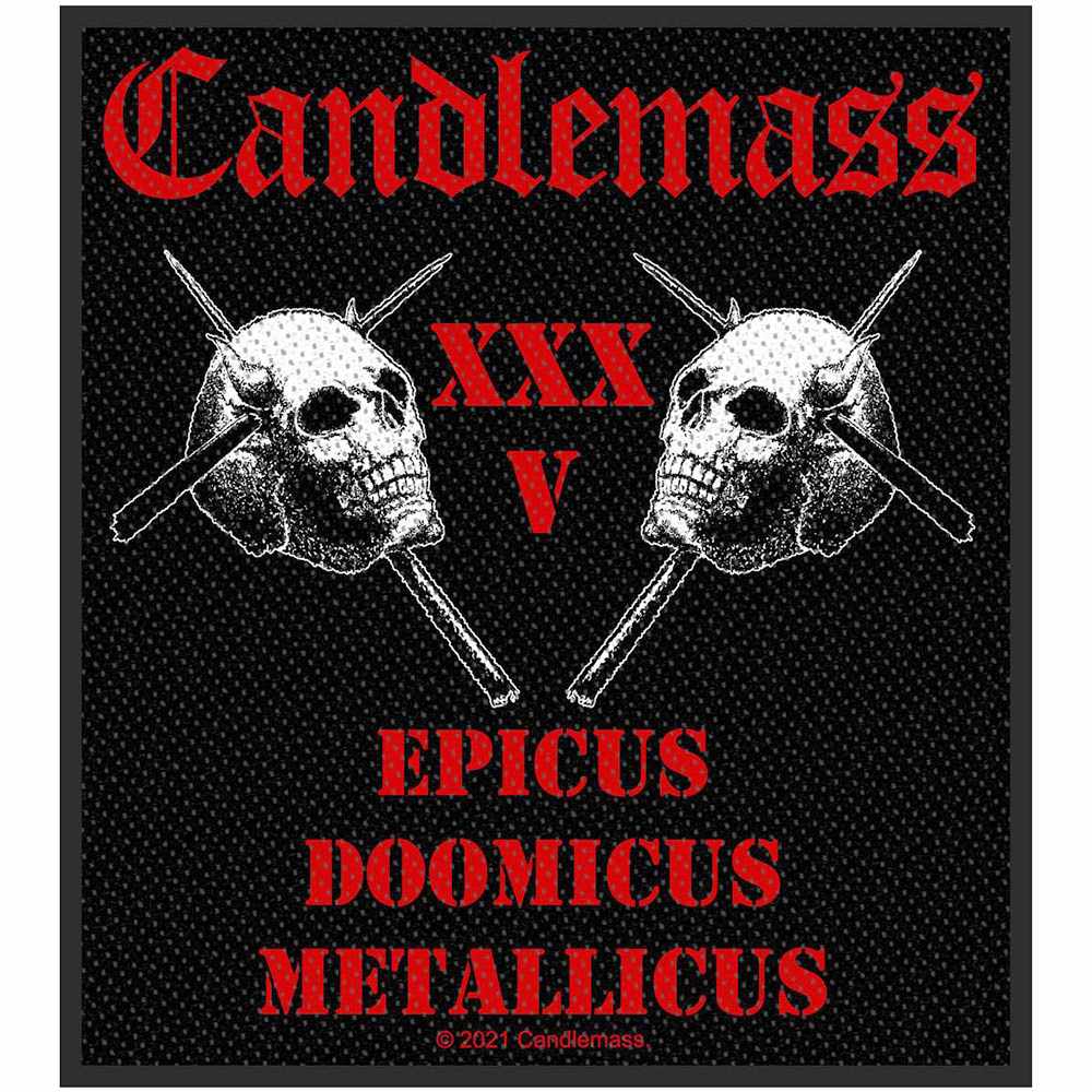 Candlemass - Epicus 35th Anniversary Patch - Zwart